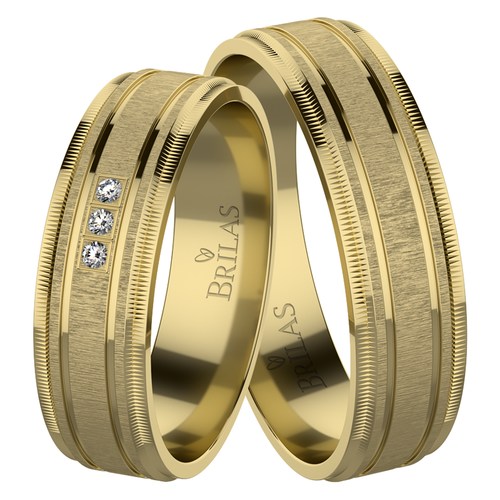Amálka Gold snubní prsteny ze žlutého zlata