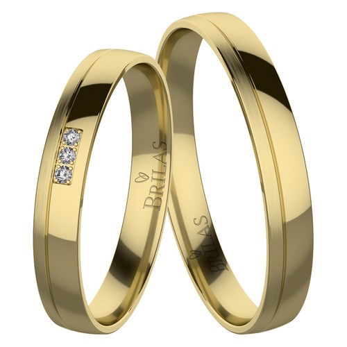 Pavlína Gold snubní prsteny ze žlutého zlata