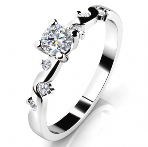 Zeus White  jedinečný zásnubní prsten ve špičkovém designu