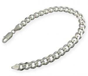 Pancer (7,5 mm) stříbrný řetěz na krk