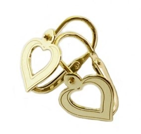 Kids Heart Gold dětské zlaté náušnice