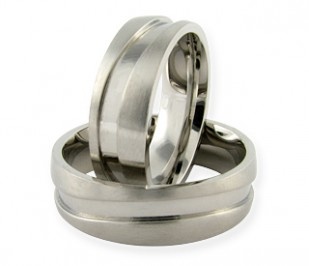 Elle ring  moderní ocelové snubní prstýnky