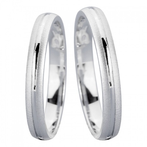 Vigo White jemné snubní prsteny z bílého zlata