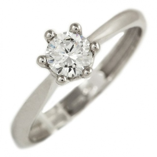 Caroline White Zásnubní prsten z bílého zlata