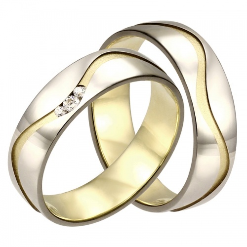 Robertina Colour GW snubní prsteny z barevného zlata