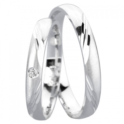 Rain Silver  stříbrné snubní prsteny