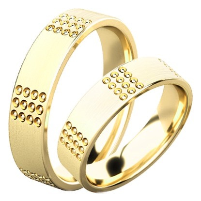 Ela Gold snubní prsteny ze žlutého zlata